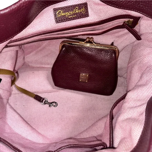 Dooney & Bourke Red Leather Bag and Wallet Set Look closely at pics - Picture 12 of 16